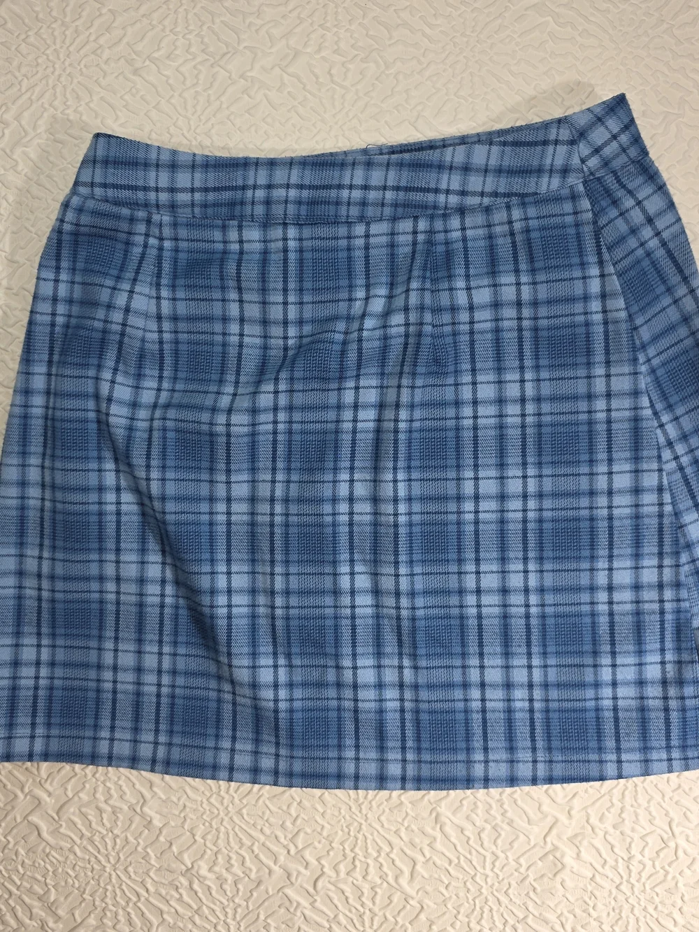 Brandy Melville John Galt Blue Plaid‎ Emerson Mini Wrap Skirt Size Small